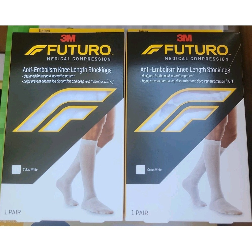 Futuro Knee-Length Moderate Compression Stockings - 18-21 mmHg - XL, 2 Pack New!